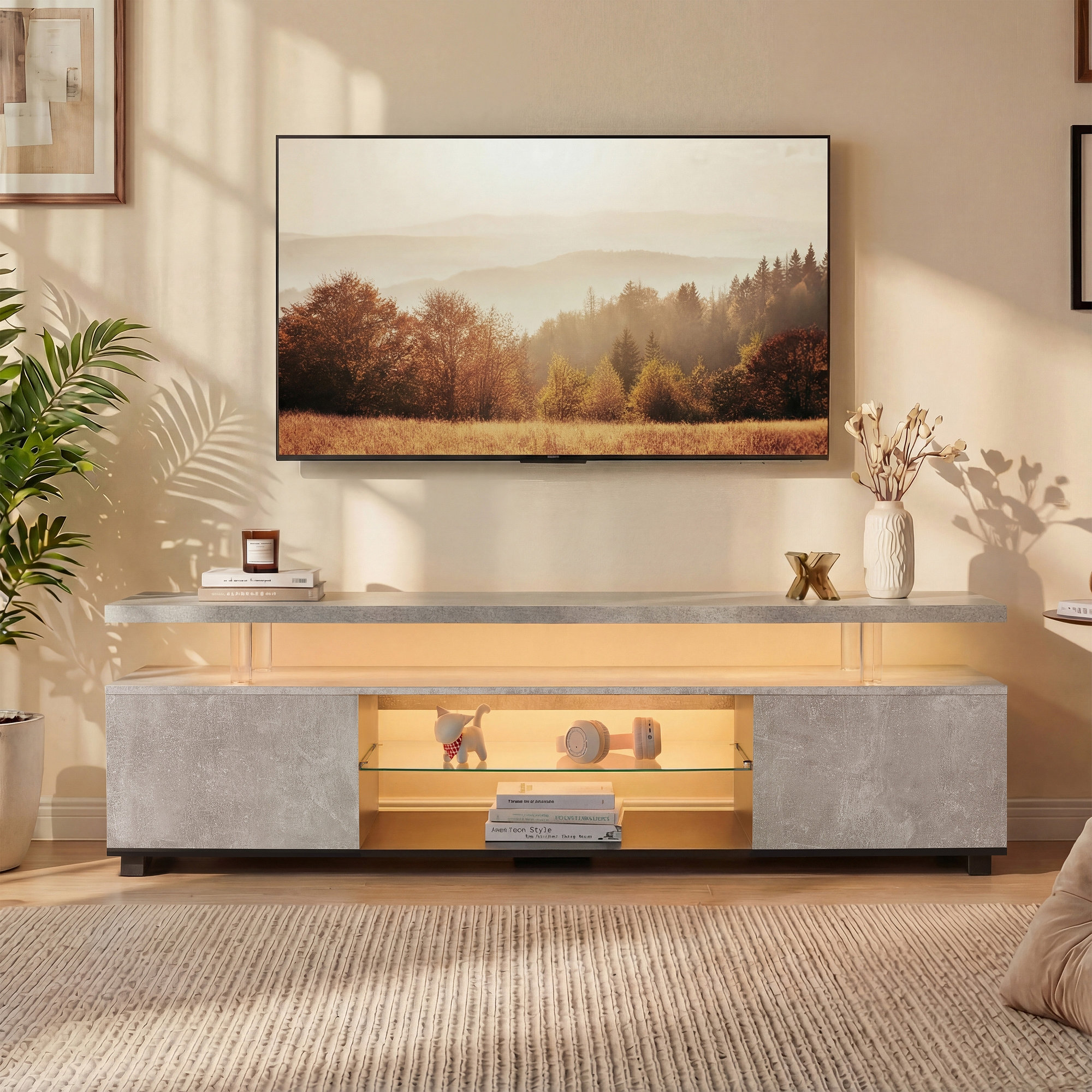 TV+Stand+For+55+Inch+TV,+LED+